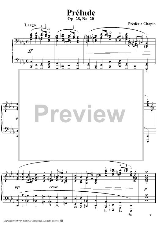 Prelude, Op. 28, No. 20 in C Minor