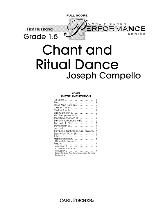 Chant and Ritual Dance - Score