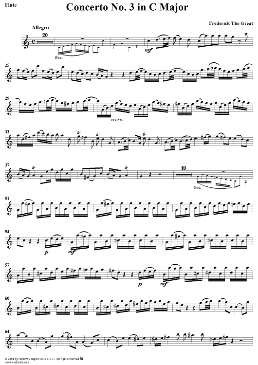 Concerto No. 3 in C Major - Flute