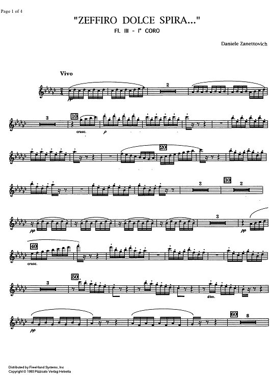 Zeffiro Dolce Spire [set of parts]