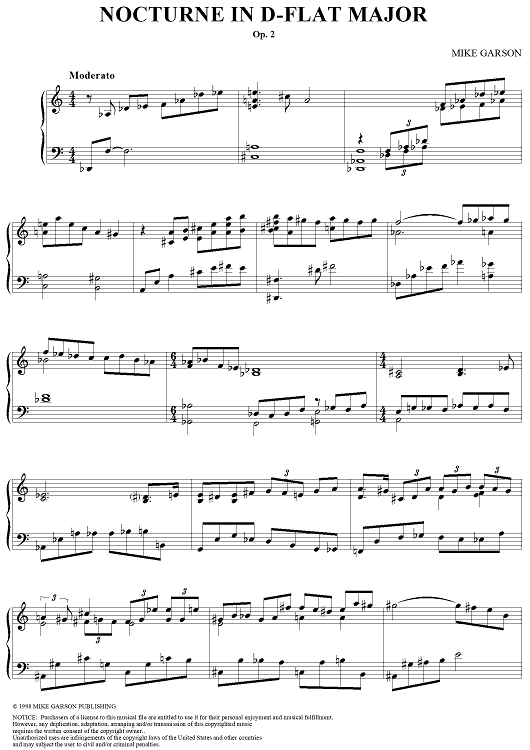 Nocturne in D-flat Major, Op. 2