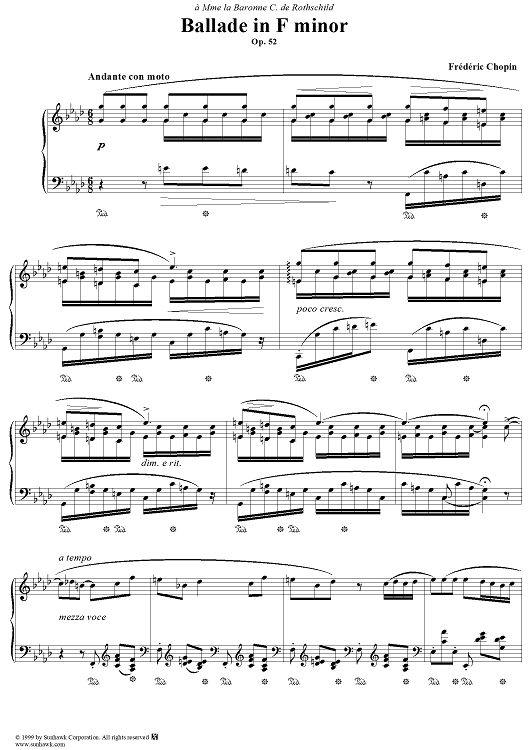Ballade Op. 52 in F Minor