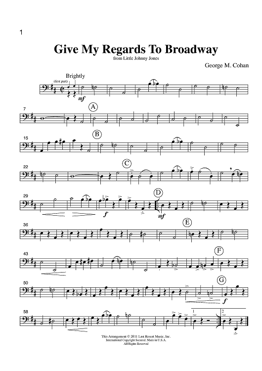 Music for Four, Collection No. 2 - Early Pop Favorites - Part 4 Cello or Bassoon