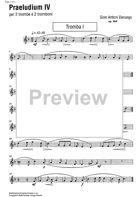 Praeludium IV Op.46d - Trumpet 1