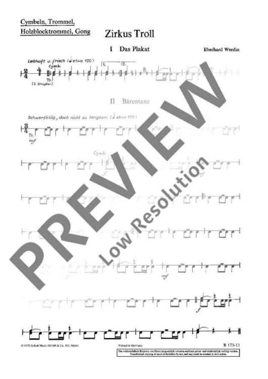 Zirkus Troll - Percussion