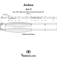 Joshua, Act 2, No. 27b: "Thus far our cause is favour'd"