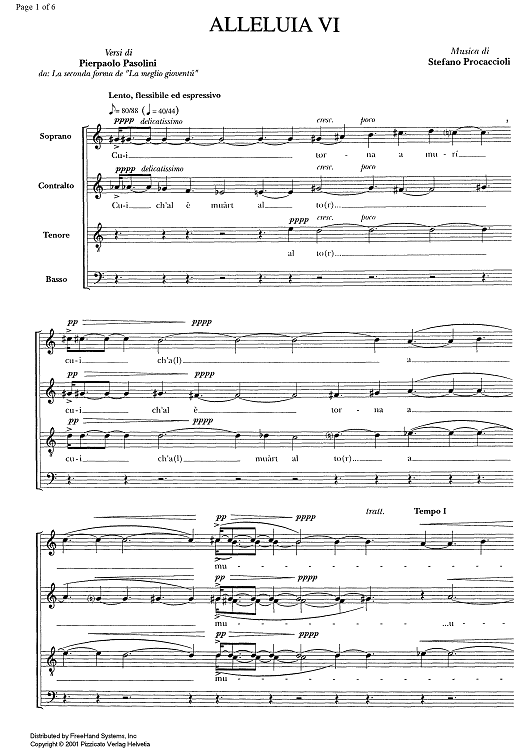 Spartito Alleluia Di Fredrik Sixten Per SATB E Pianoforte - Musica Corale - Foto 12