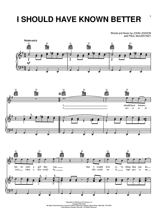 I Should Have Known Better