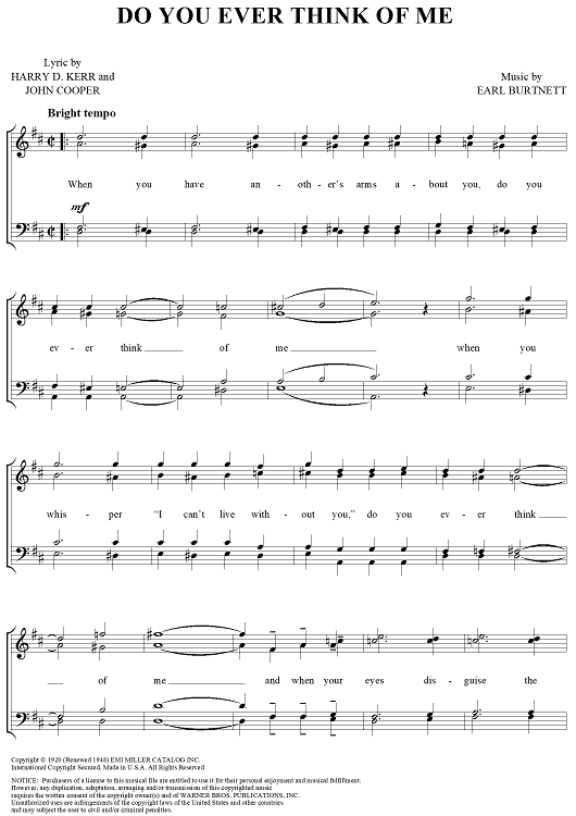 Do You Ever Think of Me