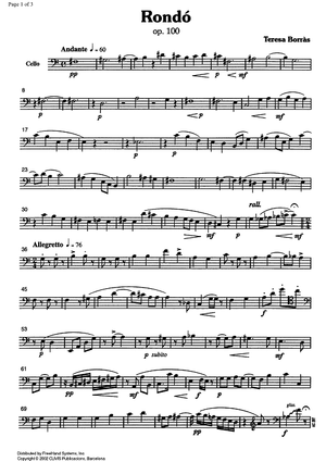 Rondó (Rondo) Op. 100 - Cello