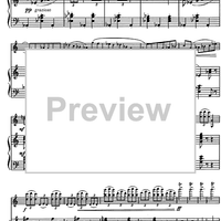 Valse-scherzo for Violin and Orchestra in C major (C-dur) - Score