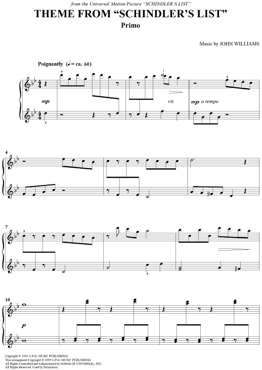 Theme From "Schindler's List"