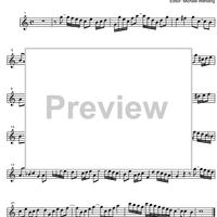 Three Part Sinfonia No.14 BWV 800 Bb Major - B-flat Clarinet 1