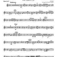 Sheep May Safely Graze - Horn in F (plus optional part for Trombone)