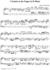 Variations on a Fugue for Clavier in b Minor  (BWV 951)