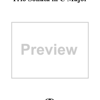 Trio Sonata in C Major QV 2: Ahn. 3 - Piano