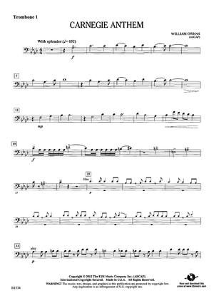 Carnegie Anthem - Trombone 1