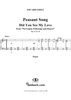 Norwegian Folksongs and Dances Op.17 No.23, Peasant song (Did you see my love)