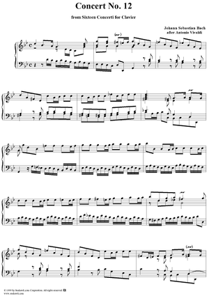Concerto No. 12 in G minor (from anon)