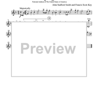 The Star Spangled Banner - Part 1 Clarinet in Bb