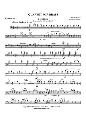 Quartet for Brass - Euphonium 1 BC/TC