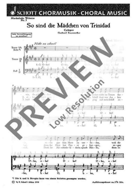 Musikalische Weltreise - Choral Score