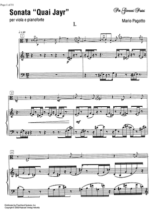 Sonata "Quai Jayr" - Score