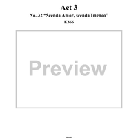 Idomeneo, rè di Creta, Act 3, No. 32 "Scenda Amor, scenda Imeneo" - Full Score