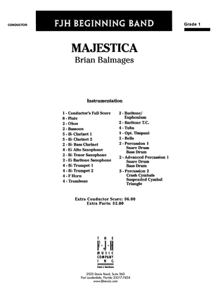 Majestica - Score Cover