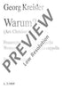 Warum? - Choral Score