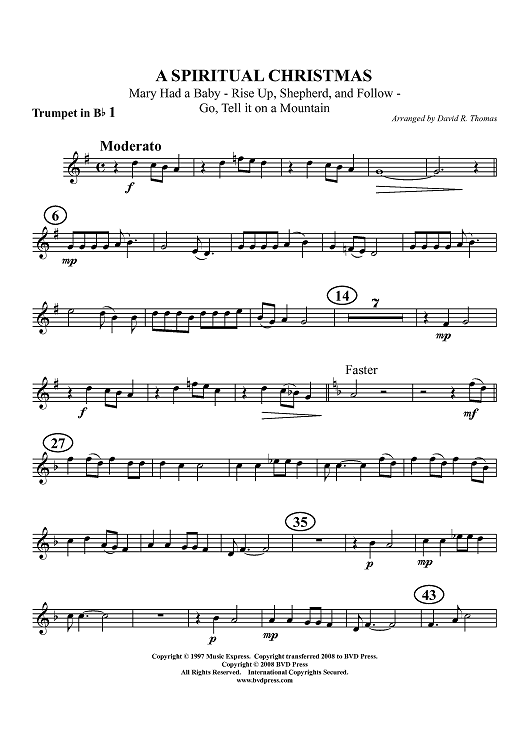 A Spiritual Christmas - Trumpet 1