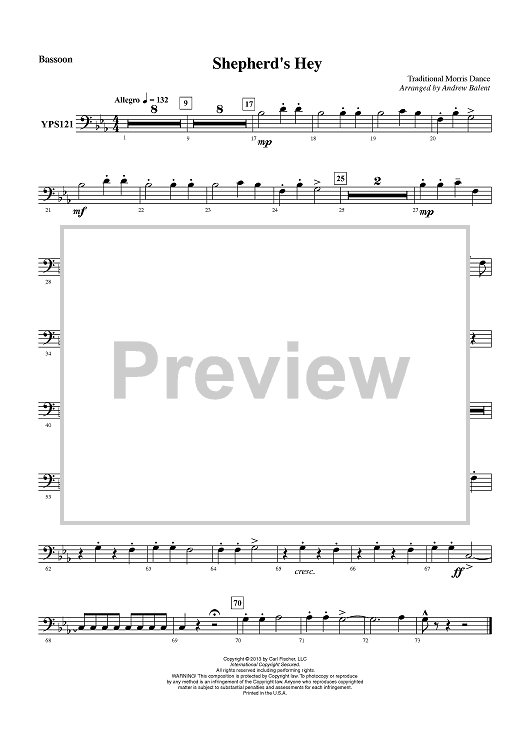 Shepherd’s Hey - Bassoon