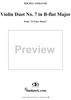 Violin Duet No. 7 in B-flat Major from "Twelve Easy Duets", Op. 10 - Violin 2