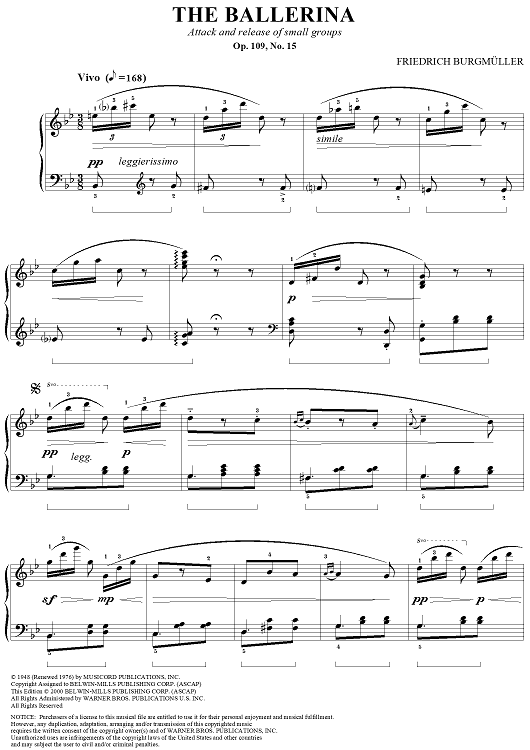 The Ballerina, Op. 109, No. 15