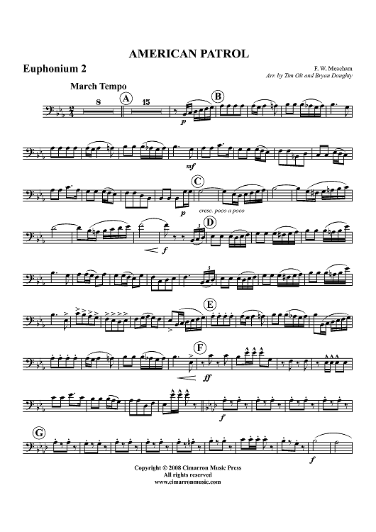 American Patrol - Euphonium 2 BC/TC