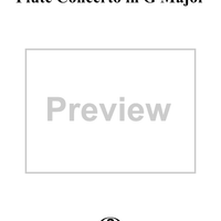 Flute Concerto in G Major - Piano Score