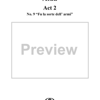 Scene and Duet from "Aida", Act 2 - Score