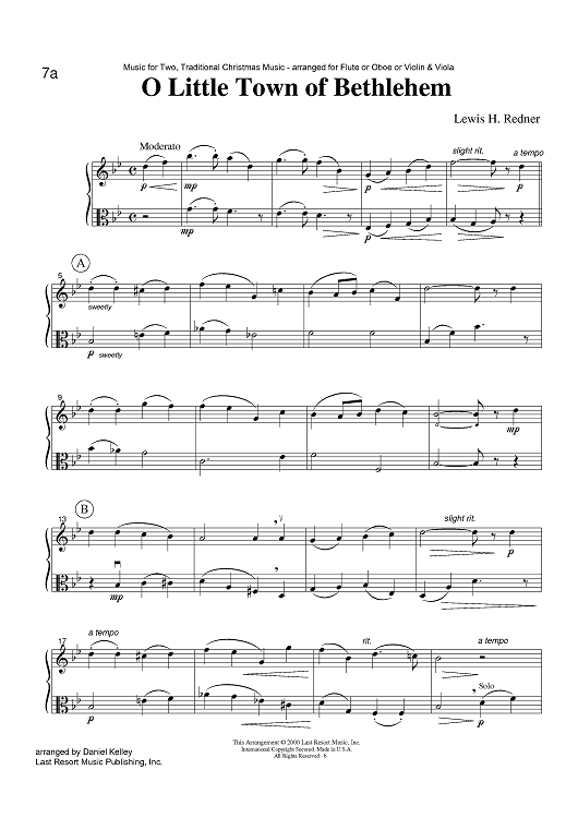 O Little Town of Bethlehem