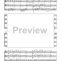 Italian Song for Cello Quartet - Score