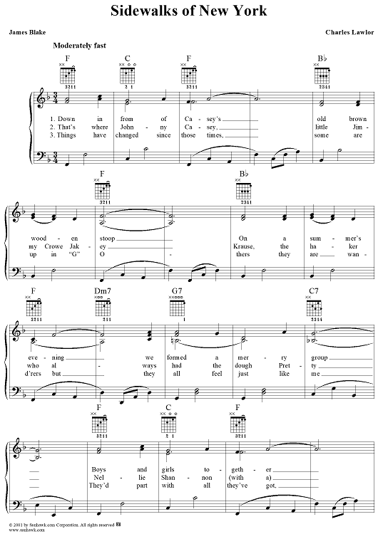 Sidewalks of New York