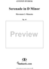 Serenade in D Minor, Op. 44, B77, Movement 2 - Score