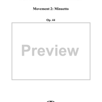 Serenade in D Minor, Op. 44, B77, Movement 2 - Score