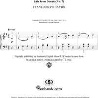 Drumming in the Parade (Air from Sonata No. 7)