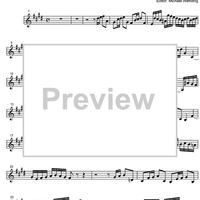 Three Part Sinfonia No. 3 BWV 789 D Major - B-flat Clarinet 2