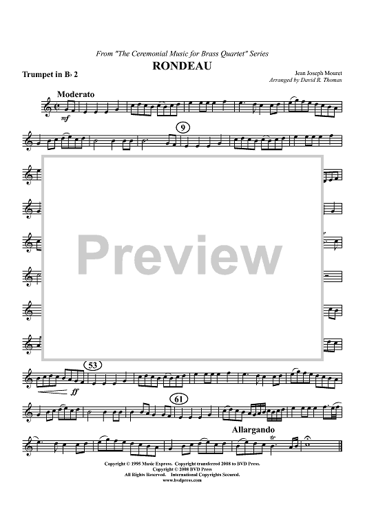 Rondeau - Trumpet 2