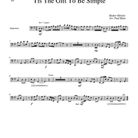 Tis the Gift to be Simple - Euphonium