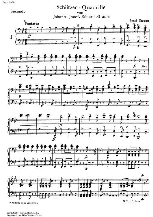 Schützen Quadrille - Piano 2