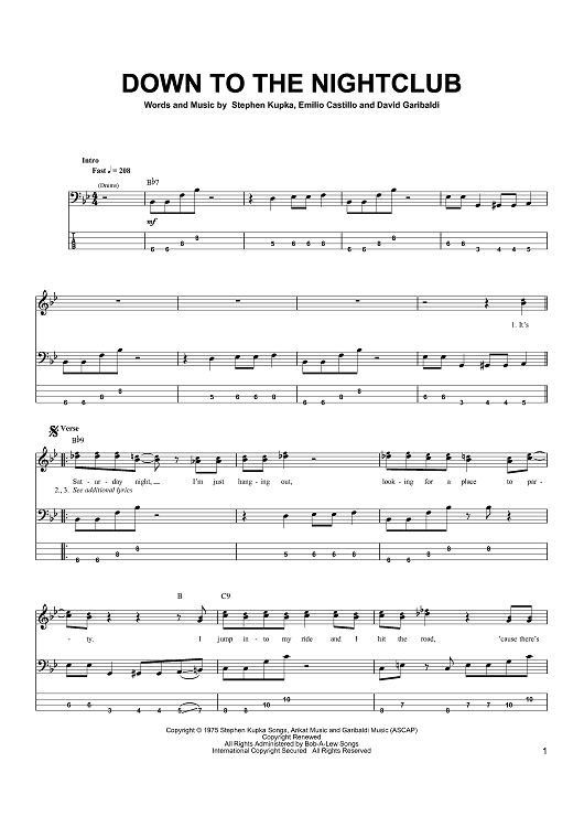 Down To The Nightclub