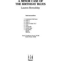A Minor Case of the Birthday Blues - Score
