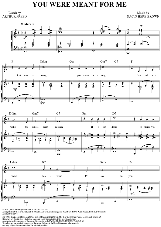 You Were Meant For Me